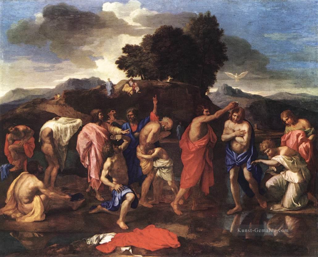 Sakrament der Taufe klassische Maler Nicolas Poussin Ölgemälde